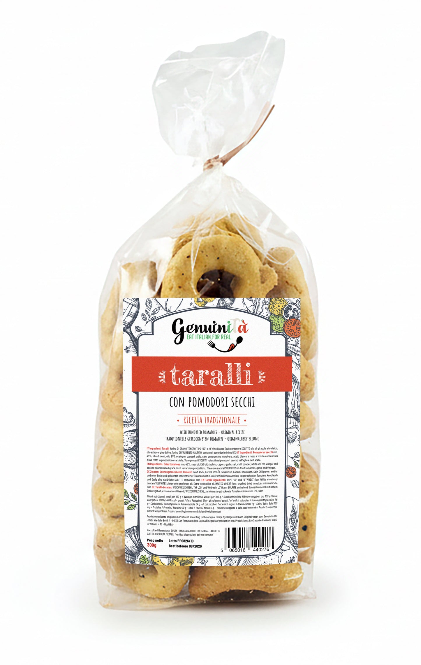 GENUINITÀ TARALLI pugliesi al pomosecco
